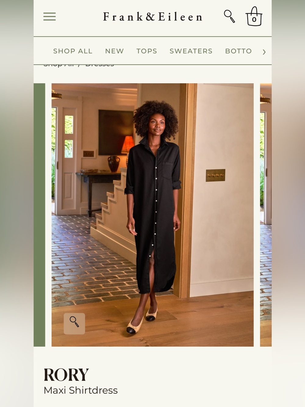 Frank & Eileen Rory dress black XS